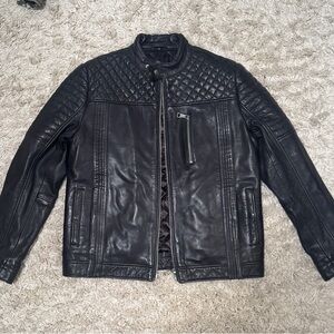 Black Leather Motorcycle Jacket